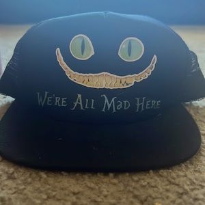Black mesh hat - were all mad here